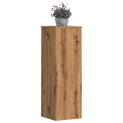 Plant Stands 2 pcs Artisian Oak 33x33x100 cm Engineered Wood