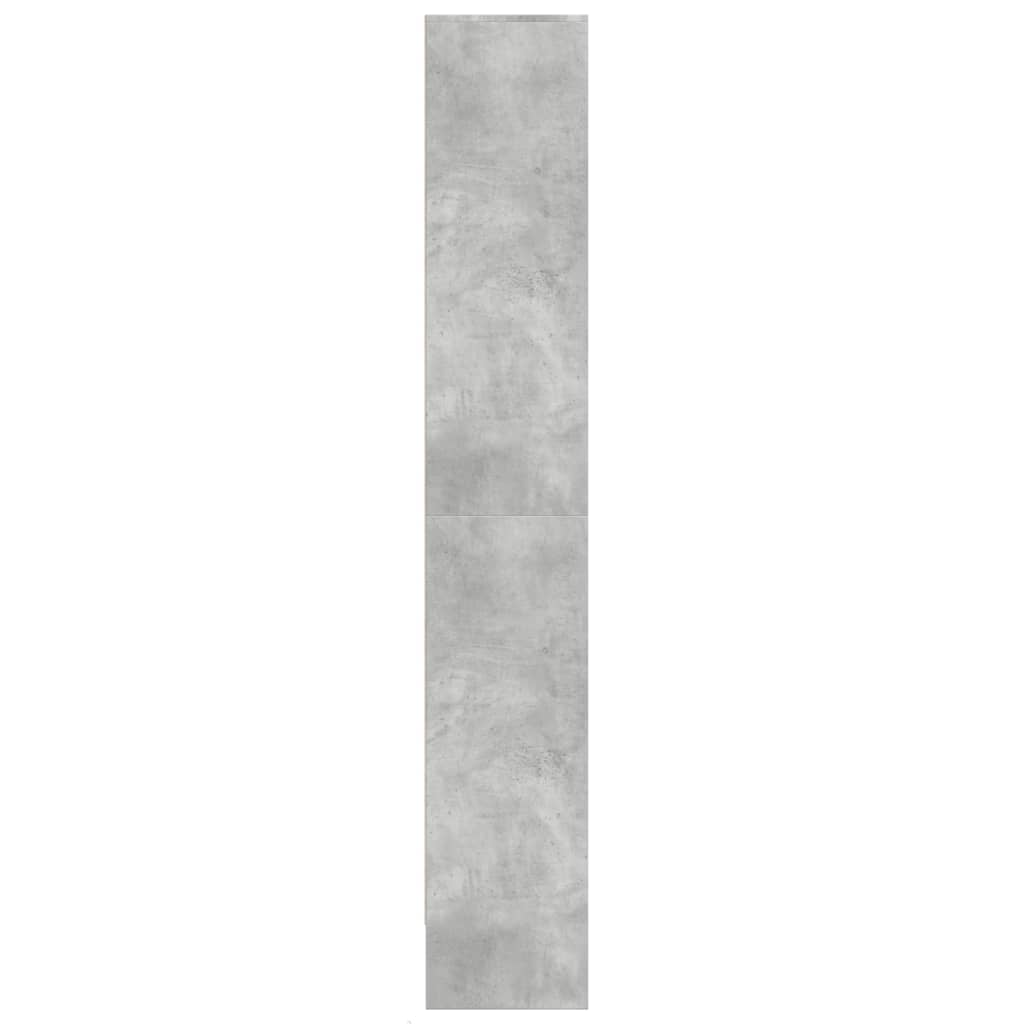 Highboard with LED Concrete Grey 69x32,5x200 cm Engineered Wood
