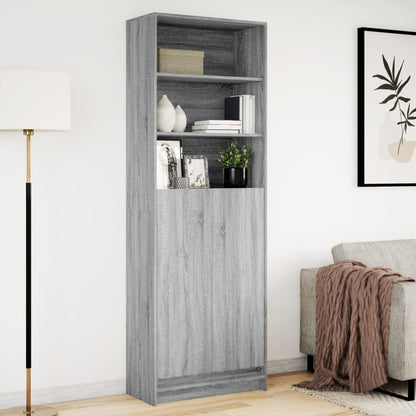 Highboard with LED Grey Sonoma 69x32,5x200 cm Engineered Wood