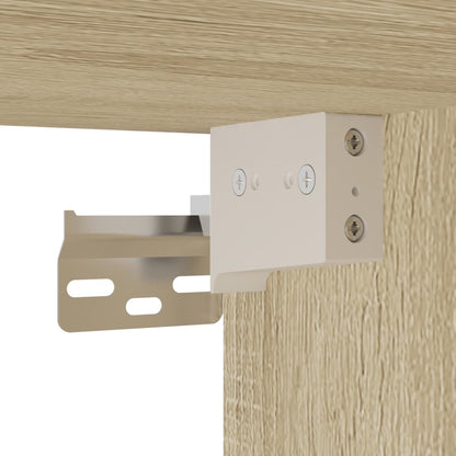 TV Wall Cabinet with LED Sonoma Oak 180x31x39,5 cm