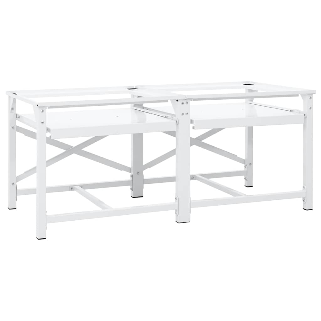 Washing Machine Pedestal White Steel