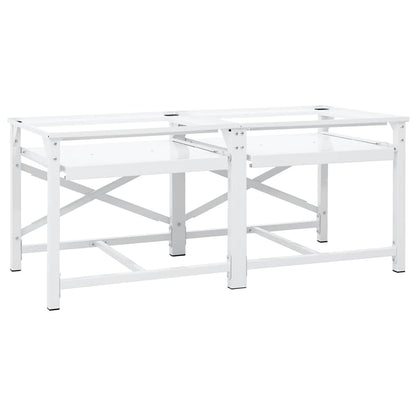 Washing Machine Pedestal White Steel