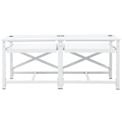| Washing Machine Pedestal | White Steel