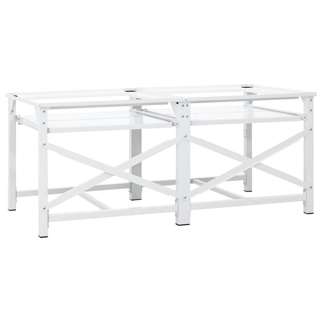 | Washing Machine Pedestal | White Steel