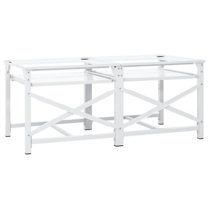 Washing Machine Pedestal White Steel