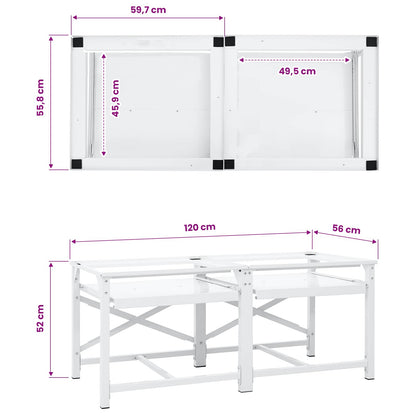 Washing Machine Pedestal White Steel