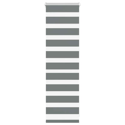 Zebra Blind Dark Grey 50x100 cm Fabric Width 45.9 cm Polyester