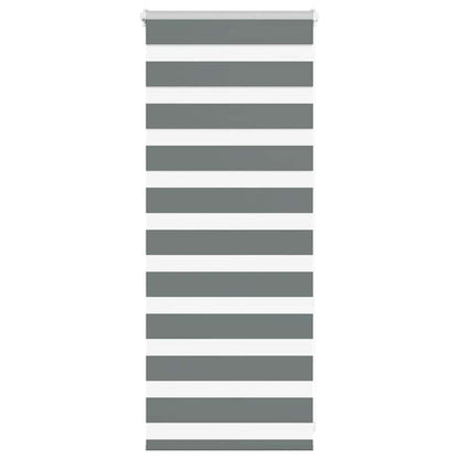 Zebra Blind Dark Grey 55x100 cm Fabric Width 50.9 cm Polyester
