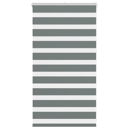 Zebra Blind Dark Grey 75x100 cm Fabric Width 70.9 cm Polyester