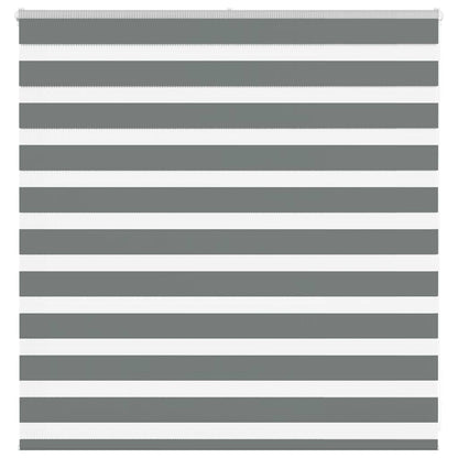 Zebra Blind Dark Grey 145x100 cm Fabric Width 140.9 cm Polyester