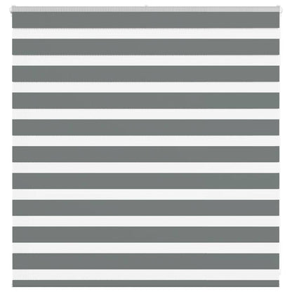 Zebra Blind Dark Grey 150x100 cm Fabric Width 145.9 cm Polyester
