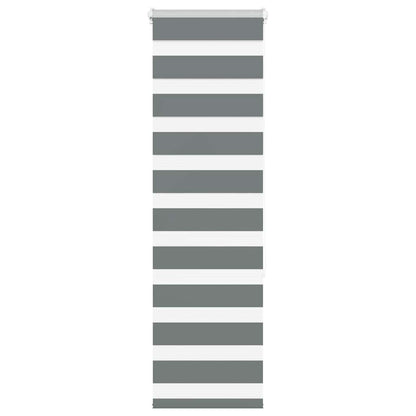 Zebra Blind Dark Grey 45x150 cm Fabric Width 40.9 cm Polyester