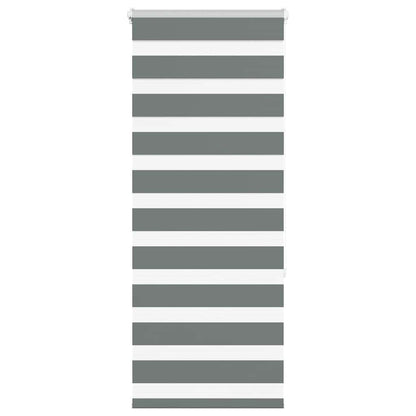 Zebra Blind Dark Grey 65x150 cm Fabric Width 60.9 cm Polyester