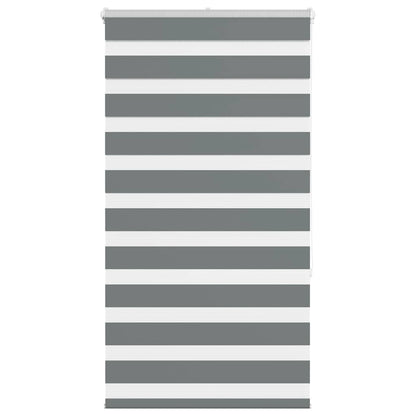 Zebra Blind Dark Grey 75x150 cm Fabric Width 70.9 cm Polyester