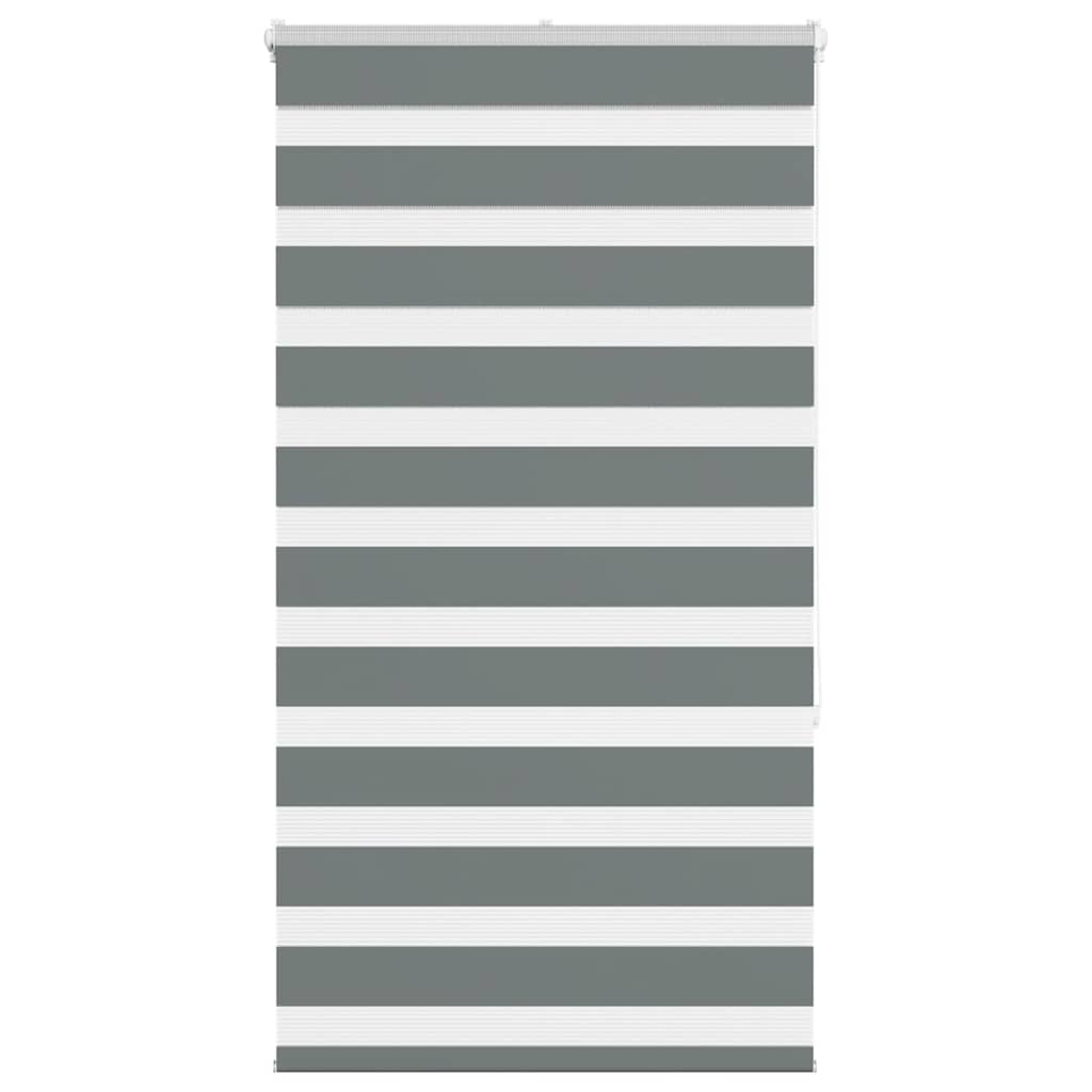 Zebra Blind Dark Grey 90x150 cm Fabric Width 85.9 cm Polyester