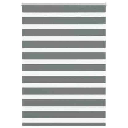 Zebra Blind Dark Grey 110x150 cm Fabric Width 105.9 cm Polyester