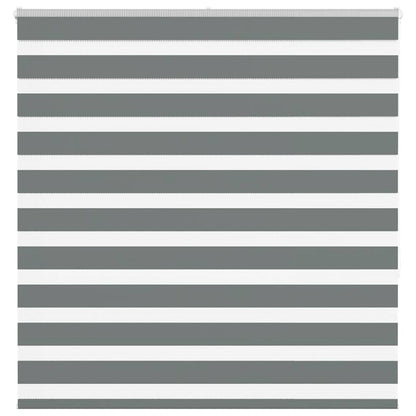 Zebra Blind Dark Grey 150x150cm Fabric Width 145.9 cm Polyester