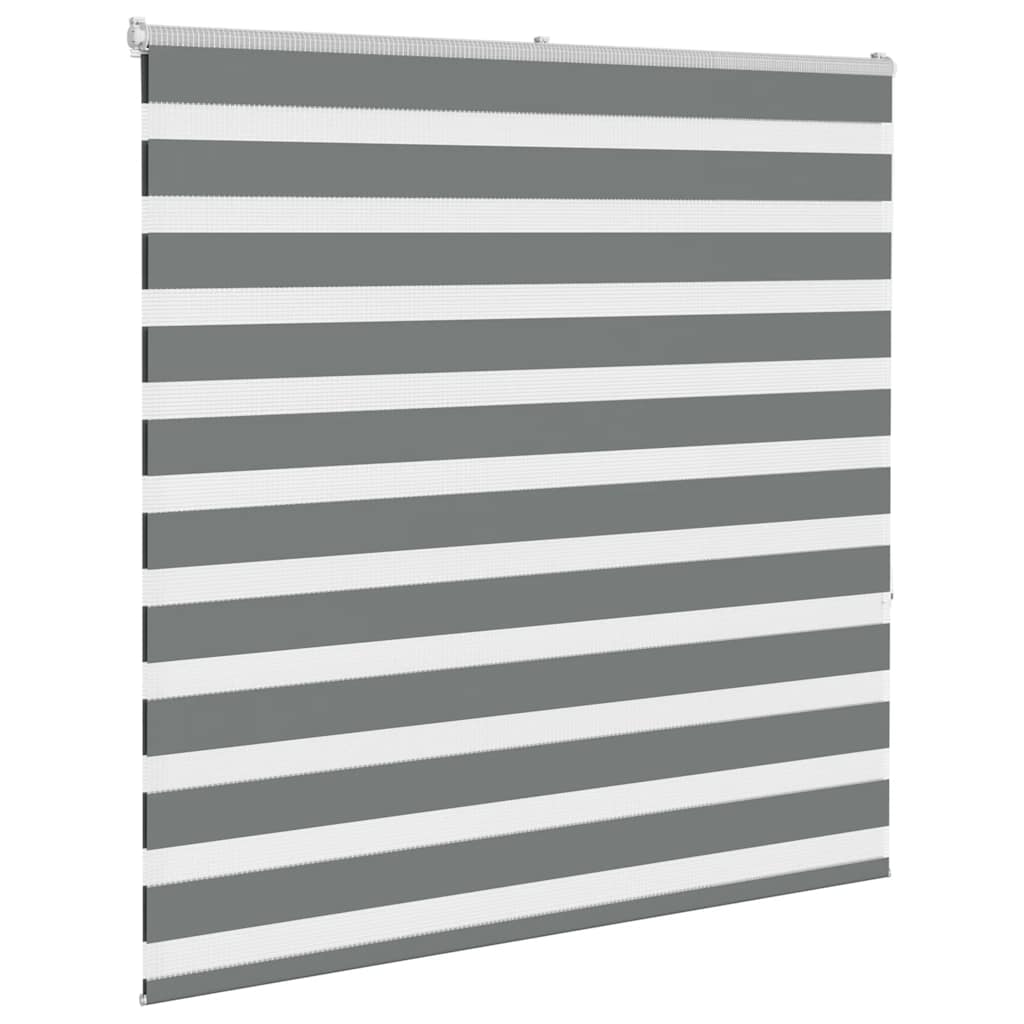 Zebra Blind Dark Grey 150x150cm Fabric Width 145.9 cm Polyester