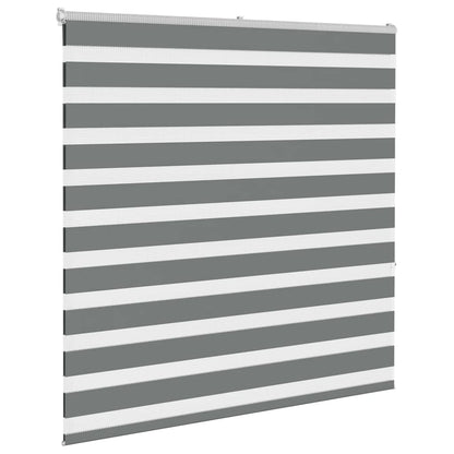 Zebra Blind Dark Grey 150x150cm Fabric Width 145.9 cm Polyester