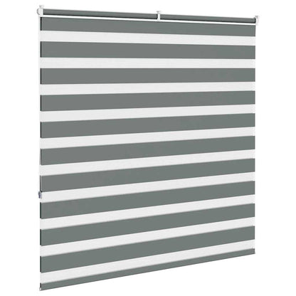 Zebra Blind Dark Grey 150x150cm Fabric Width 145.9 cm Polyester