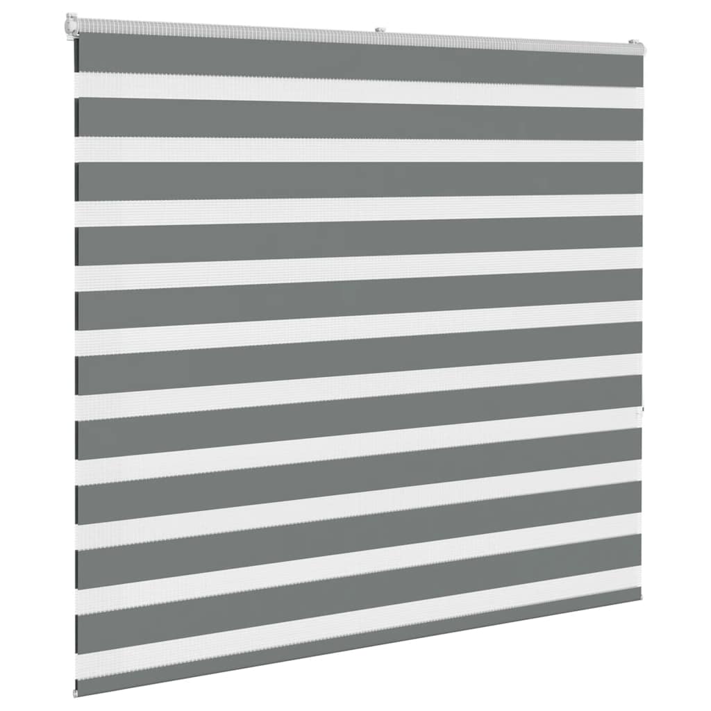 Zebra Blind Dark Grey 160x150cm Fabric Width 155.9 cm Polyester