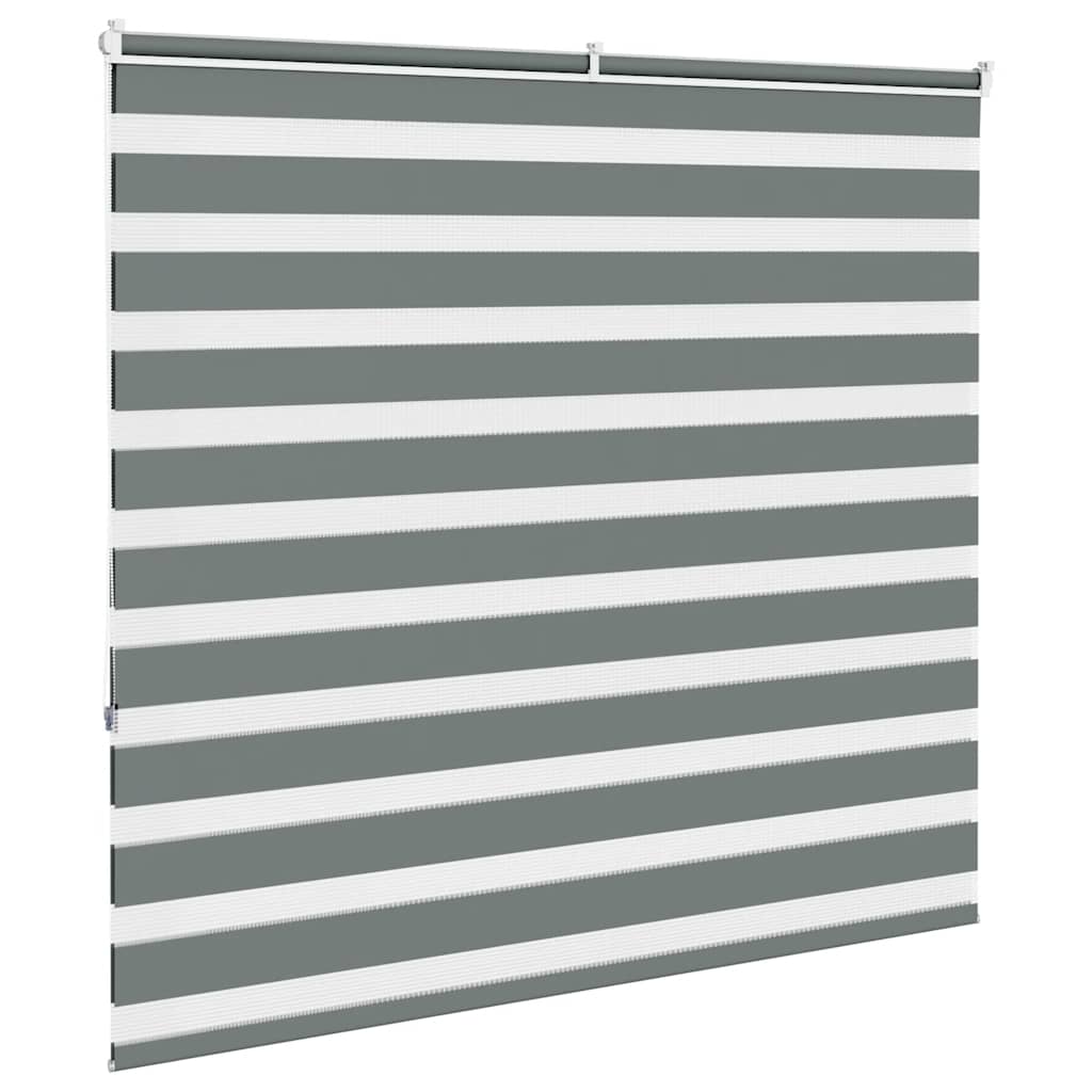 Zebra Blind Dark Grey 160x150cm Fabric Width 155.9 cm Polyester