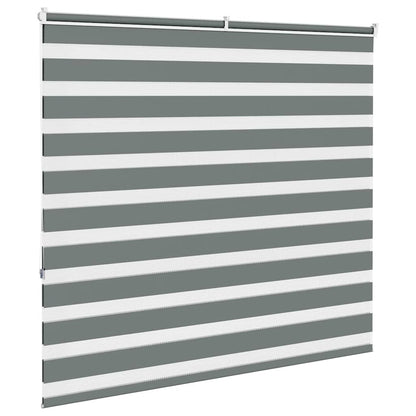 Zebra Blind Dark Grey 160x150cm Fabric Width 155.9 cm Polyester