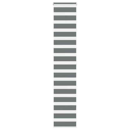 Zebra Blind Dark Grey 40x200 cm Fabric Width 35.9 cm Polyester