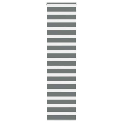 Zebra Blind Dark Grey 65x200 cm Fabric Width 60.9 cm Polyester