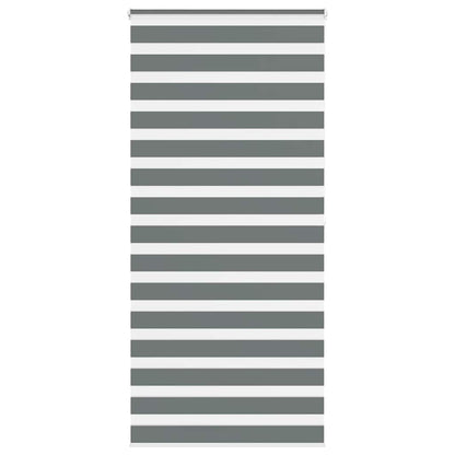Zebra Blind Dark Grey 110x200 cm Fabric Width 105.9 cm Polyester