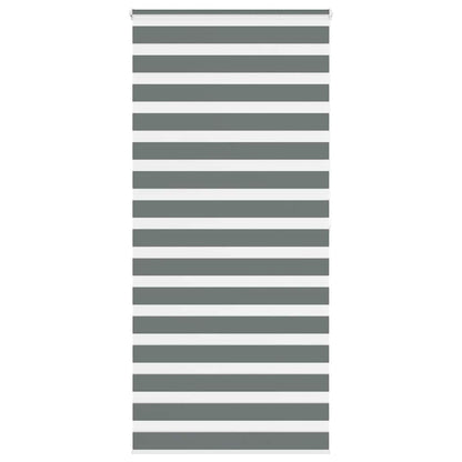 Zebra Blind Dark Grey 115x200 cm Fabric Width 110.9 cm Polyester