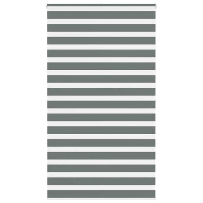 Zebra Blind Dark Grey 120x200 cm Fabric Width 115.9 cm Polyester