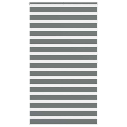 Zebra Blind Dark Grey 130x200 cm Fabric Width 125.9 cm Polyester