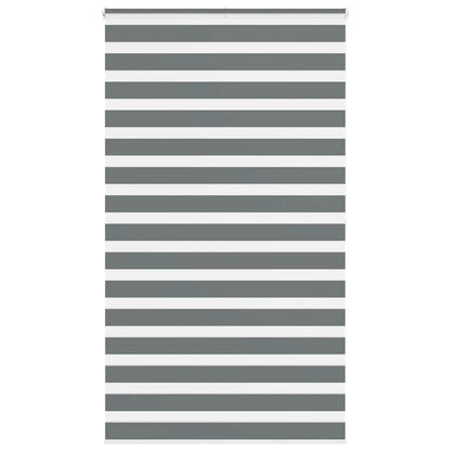 Zebra Blind Dark Grey 135x200 cm Fabric Width 130.9 cm Polyester