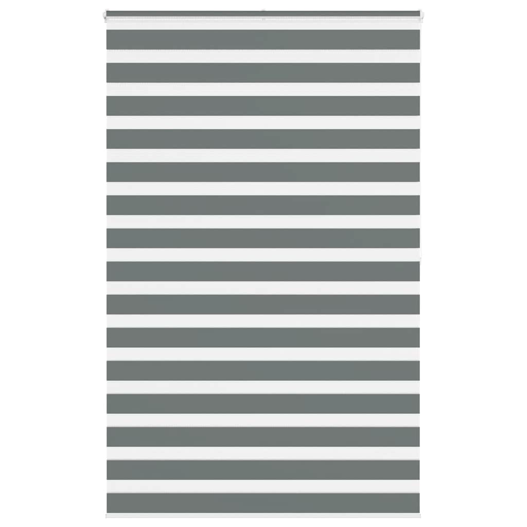 Zebra Blind Dark Grey 140x200cm Fabric Width 135.9 cm Polyester