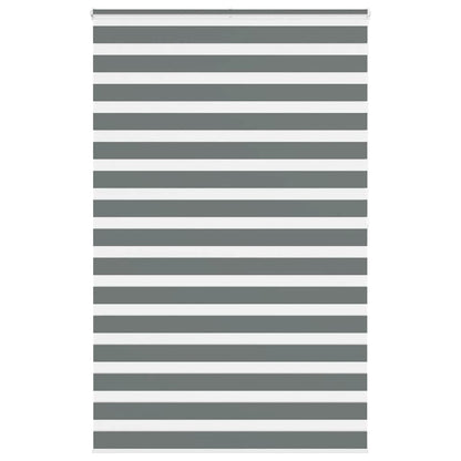 Zebra Blind Dark Grey 140x200cm Fabric Width 135.9 cm Polyester