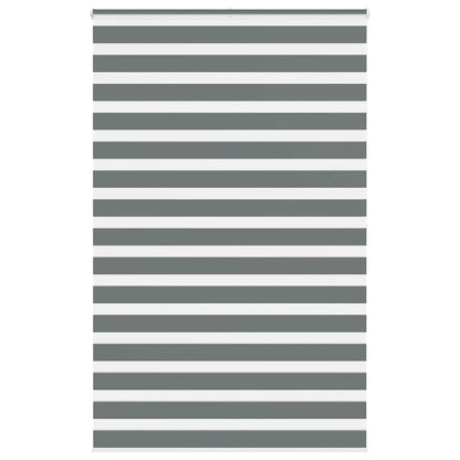 Zebra Blind Dark Grey 150x200 cm Fabric Width 145.9 cm Polyester