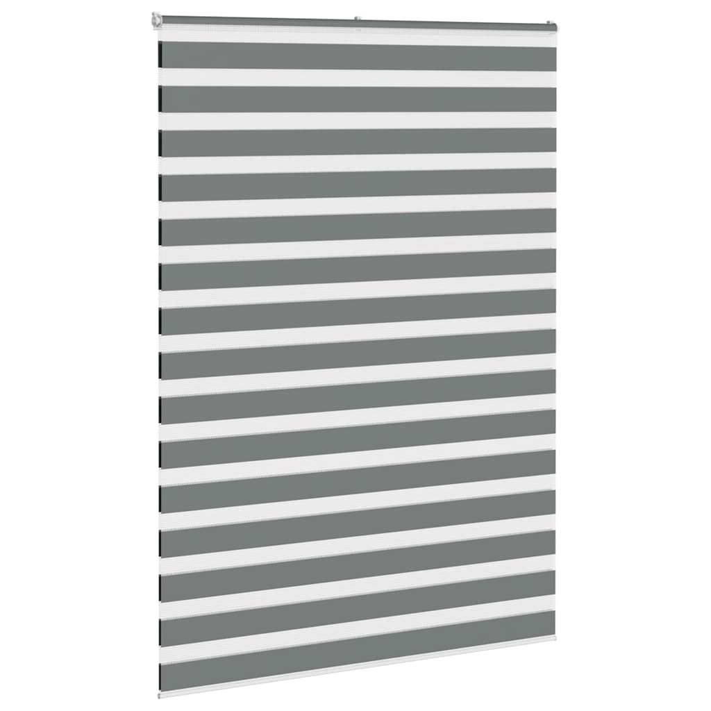 Zebra Blind Dark Grey 160x200cm Fabric Width 155.9 cm Polyester