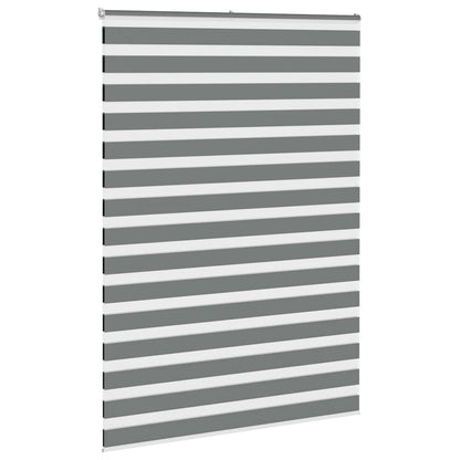 Zebra Blind Dark Grey 160x200cm Fabric Width 155.9 cm Polyester