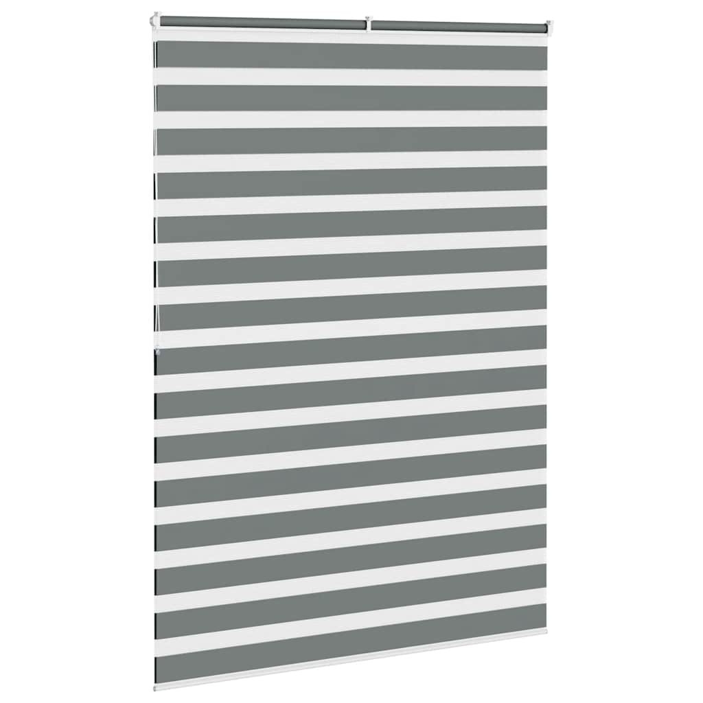 Zebra Blind Dark Grey 160x200cm Fabric Width 155.9 cm Polyester
