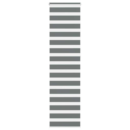 Zebra Blind Dark Grey 55x230 cm Fabric Width 50.9 cm Polyester