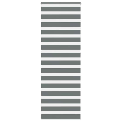 Zebra Blind Dark Grey 75x230 cm Fabric Width 70.9 cm Polyester