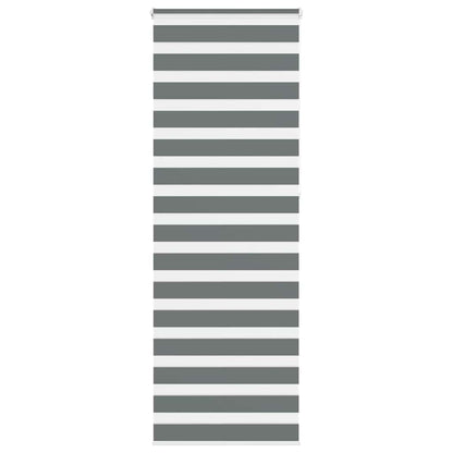 Zebra Blind Dark Grey 85x230 cm Fabric Width 80.9 cm Polyester