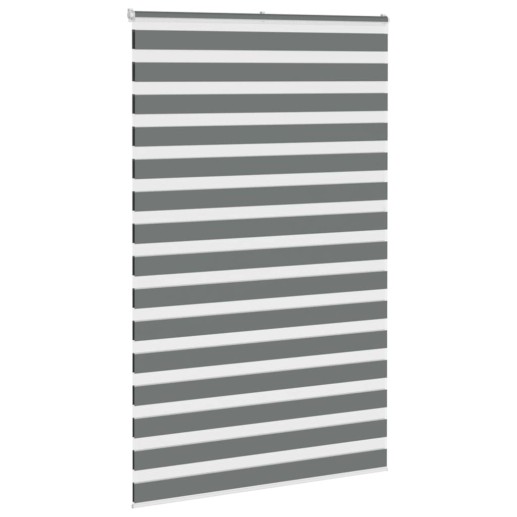 Zebra Blind Dark Grey 145x230cm Fabric Width 140.9 cm Polyester