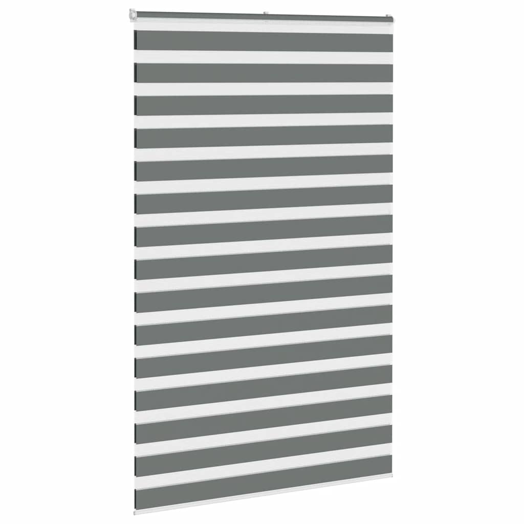 Zebra Blind Dark Grey 150x230cm Fabric Width 145.9 cm Polyester