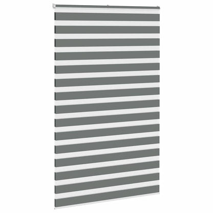 Zebra Blind Dark Grey 150x230cm Fabric Width 145.9 cm Polyester