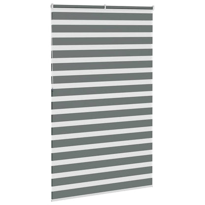 Zebra Blind Dark Grey 150x230cm Fabric Width 145.9 cm Polyester