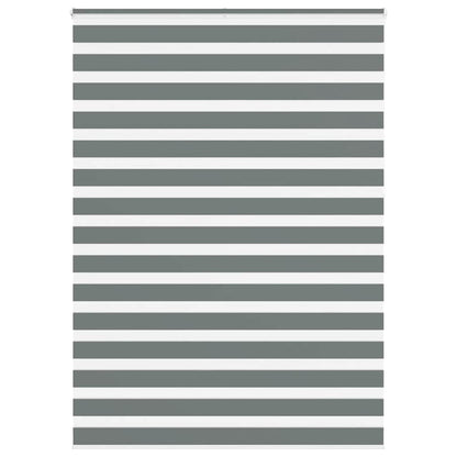 Zebra Blind Dark Grey 155x230 cm Fabric Width 150.9 cm Polyester