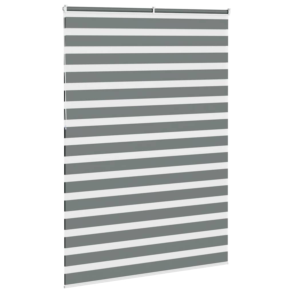 Zebra Blind Dark Grey 160x230cm Fabric Width 155.9 cm Polyester