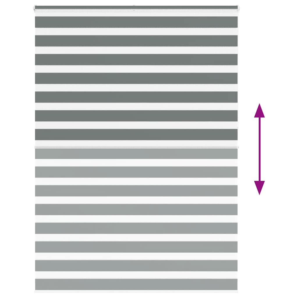Zebra Blind Dark Grey 160x230cm Fabric Width 155.9 cm Polyester